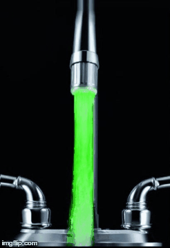 Temperature Sensor Faucet LED Light