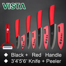 Kitchen - Ceramic Knife Set, 4-piece + Peeler