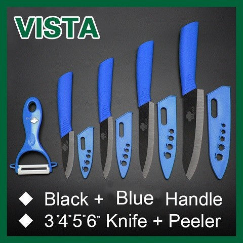 Kitchen - Ceramic Knife Set, 4-piece + Peeler