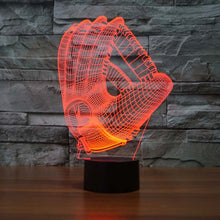 LIMITED EDITION 3D BASEBALL GLOVE LED LAMP