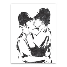 Banksy Black White Wall Living Room Canvas Painting