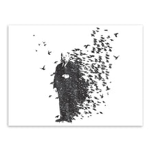 Banksy Black White Wall Living Room Canvas Painting