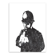 Banksy Black White Wall Living Room Canvas Painting