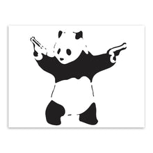 Banksy Black White Wall Living Room Canvas Painting