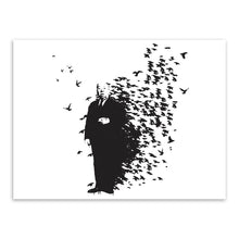 Banksy Black White Wall Living Room Canvas Painting