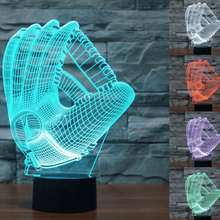 LIMITED EDITION 3D BASEBALL GLOVE LED LAMP