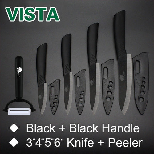 Kitchen - Ceramic Knife Set, 4-piece + Peeler