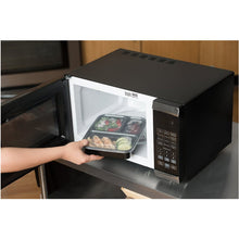 3 Compartment Reusable Plastic Food Storage Containers with Lids,  Set of 5