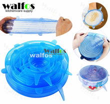 Silicone Cover Lid Food Wrap, 6-piece set